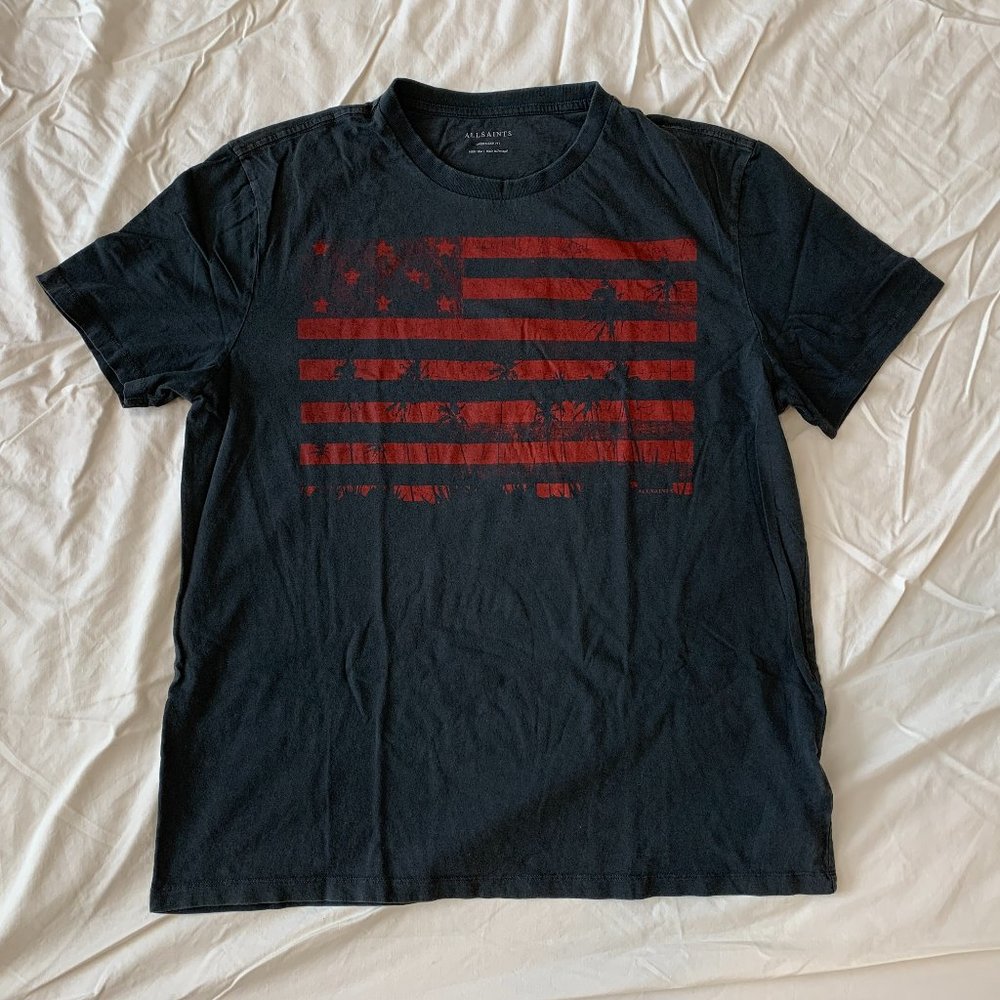All Saints Stars N Palms Crew T-Shirt